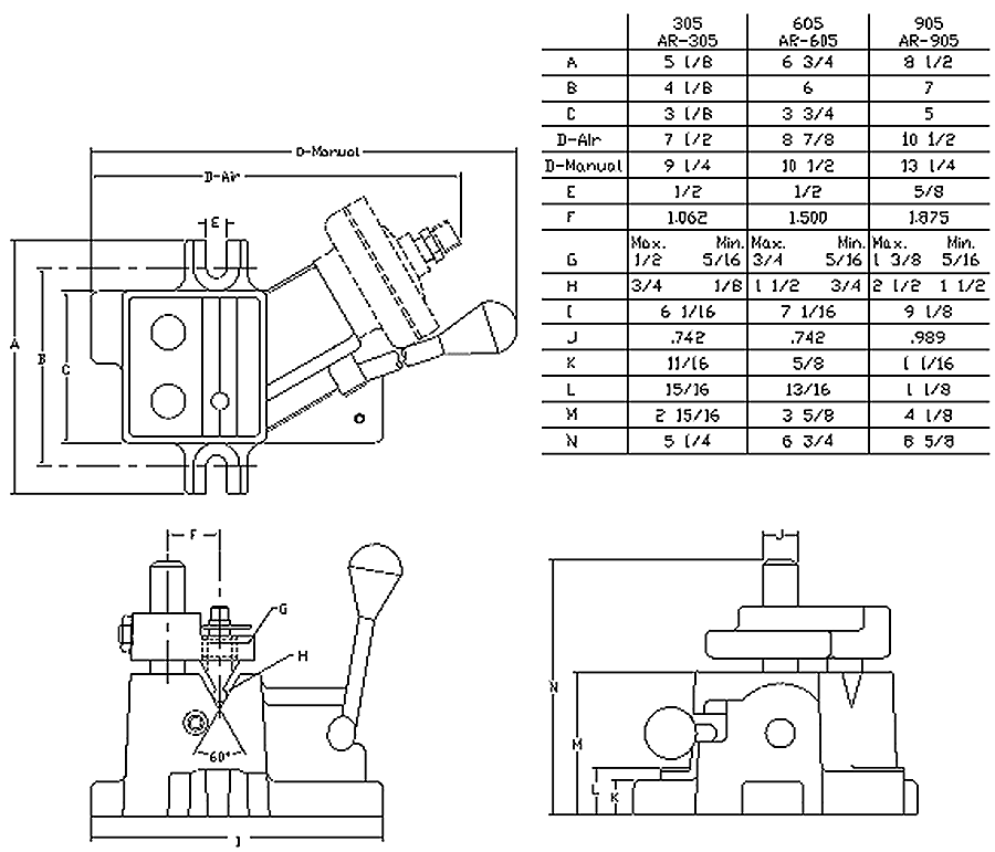 Heinrich Adjustable CrossHole Drill Jigs Air Operated Penn Tool Co., Inc